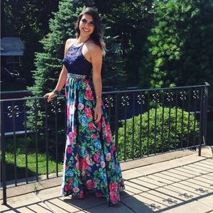 Floral prom style dress
